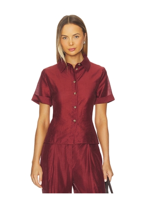 L'Academie by Marianna Liya Top in Red. Size M. Also in L, S, XL, XS, XXS.