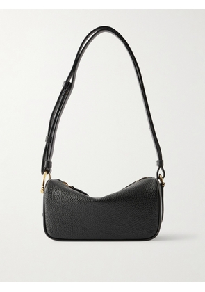 Gucci - Mini Horsebit-detailed Textured-leather Shoulder Bag - Black - One size