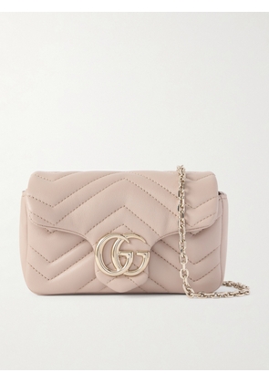 Gucci - Gg Marmont Mini Matelassé Leather Shoulder Bag - Neutrals - One size