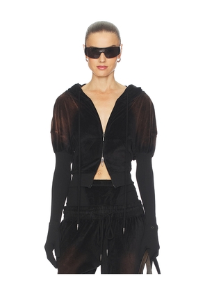 KNWLS Paris Hoodie in Black. Size M. Also in S.