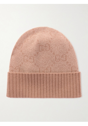 Gucci - Logo-jacquard Cashmere-blend Beanie - Neutrals - S,M,L