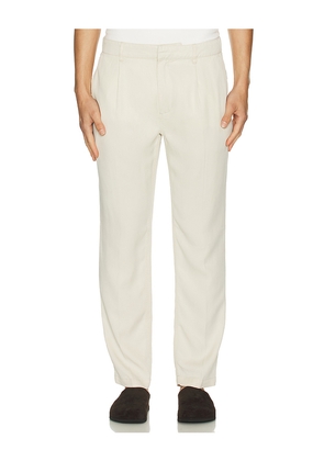 onia Lyocell Tapered Trouser in Neutral. Size 36. Also in 30.