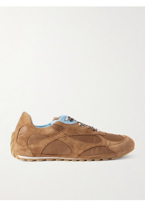 Bottega Veneta - Orbit Leather-trimmed Suede And Shell Sneakers - Brown - IT37,IT38,IT39,IT40,IT41