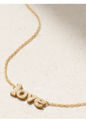 Jennifer Meyer - Love 18-karat Gold Diamond Necklace - One size