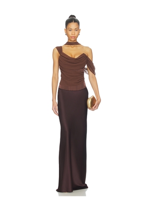 LPA Adara Corset Top in Brown. Size L. Also in M, S, XL, XS, XXS.