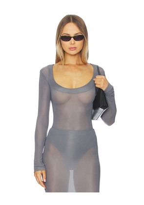 Maygel Coronel Milo Top in Charcoal.