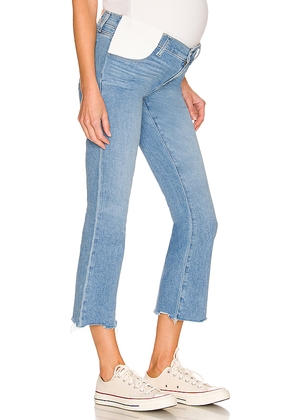 PAIGE Colette Maternity Crop Flare Jeans in Denim-Light. Size 30. Also in 33, 34.