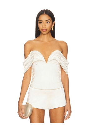 LPA Ilaria Corset Top in Cream. Size L. Also in M, S, XL, XS, XXS.