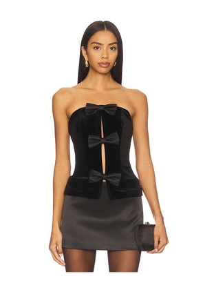 MORE TO COME Mariah Strapless Top in Black. Size L. Also in M, S, XL, XS, XXS.