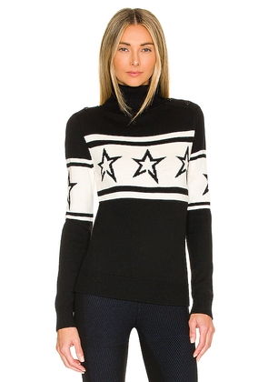 Perfect Moment Chopper Sweater in Black & White. Size L. Also in M, S, XL, XS.