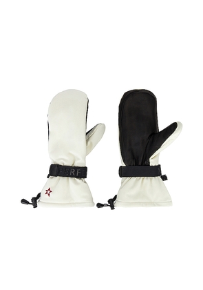 Perfect Moment Davos Mitts in Ivory. Size L. Also in M, S.