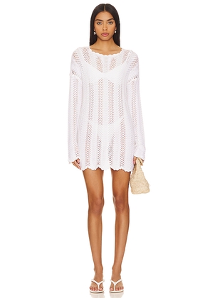 Show Me Your Mumu Packable Pullover Coverup in White. Size M. Also in XL, XS.