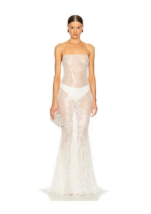 retrofete Odessa Dress in White. Size L. Also in S, XS.