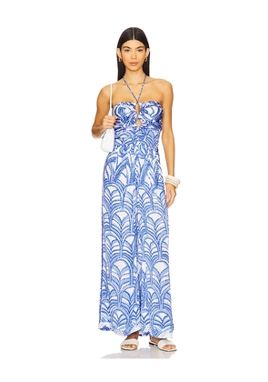 Poupette St Barth Claudia Jumpsuit in Blue. Size S. Also in XS.