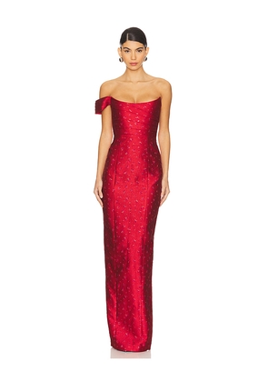SAU LEE Jackson Gown in Red. Size 10. Also in 12, 4.