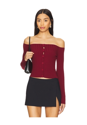 superdown Calypso Top in Burgundy. Size M. Also in S.
