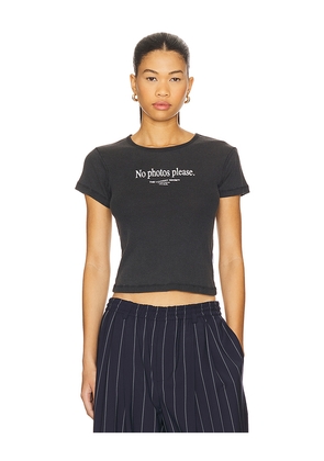 The Laundry Room No Photos Please Baby Tee in Black. Size S. Also in XS.