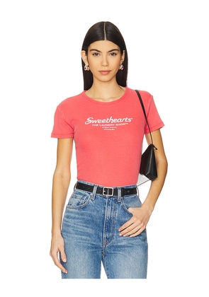 The Laundry Room Sweethearts Official TM Baby Tee in Red. Size S. Also in XL, XS.