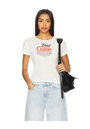 The Laundry Room Diet Coke Social Club Baby Tee in White. Size XL. Also in XS.