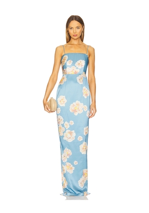 SAU LEE Sofia Dress in Blue. Size 2. Also in 4.