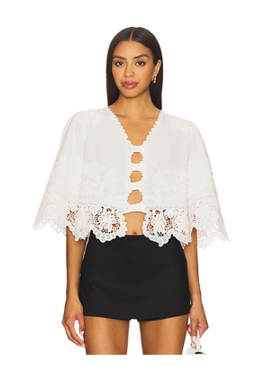 Sea Iyla Soutache Top in White. Size L. Also in M, XL.