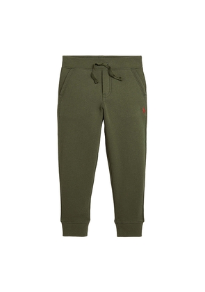 Polo Ralph Lauren Fleece Jogger in Olive. Size 2. Also in 6.