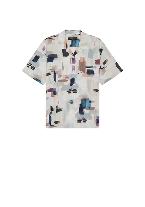 Rag & Bone Avery Printed Shirt in Baby Blue. Size M. Also in S.