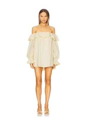 Stone Cold Fox x REVOLVE Abby Mini Dress in Lemon. Size L. Also in M.
