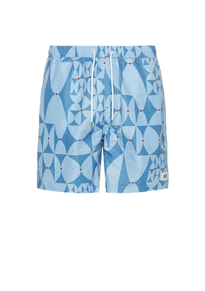 Scotch & Soda Mid Length Swimshort in Blue. Size M. Also in S.