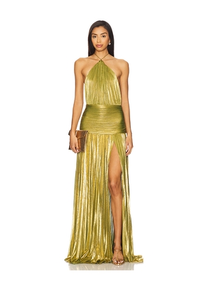 retrofete Thalia Dress in Green. Size XL. Also in L, M, S, XS.