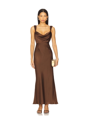 Runaway The Label Margot Maxi Dress in Chocolate. Size M. Also in L, XS.