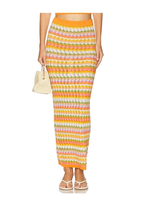 Ronny Kobo Wilkins Knit Skirt in Orange. Size M. Also in XS.