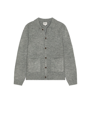 Rhythm Mohair Whip Stitch Knit Shirt in Grey. Size L. Also in S.