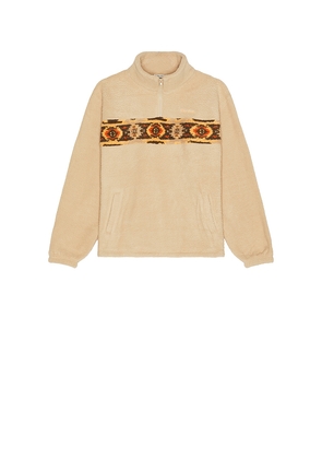 Rhythm Dusty Quarter Zip Pullover in Cream. Size M. Also in S, XL/1X.