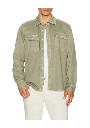 PAIGE Martin Shirt in Sage. Size L. Also in M, S.