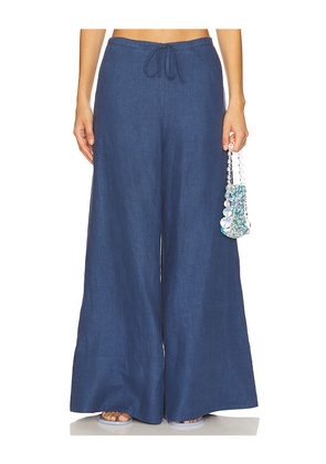 Saudade Cascade Pant in Blue. Size M. Also in S, XS.