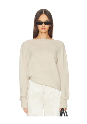 SRG Sarriah Cashmere Sweater in Beige. Size M. Also in S, XS, XXS.