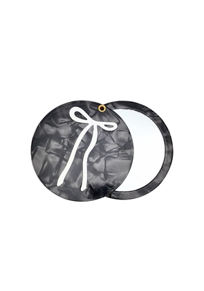 Solar Eclipse Hand-Painted French Bow Compact Mirror in Beauty: NA.