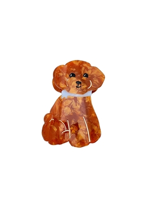 Solar Eclipse Hand-Painted Doodle Puppy Claw Hair Clip in Beauty: NA.