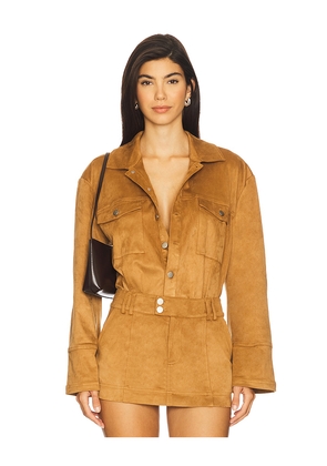 SEVEN WONDERS Monah Jacket in Brown. Size L. Also in M, S, XL, XS.