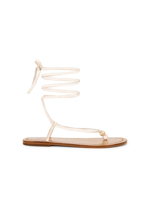 RAYE Eva Sandal in Ivory. Size 6.5. Also in 7.5, 8, 8.5.