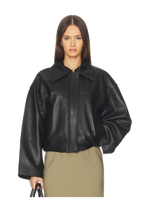 SRG Millie Leather Jacket in Black. Size M. Also in S, XS.