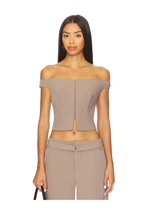 SOVERE Kennedy Top in Taupe. Size M. Also in S, XS.
