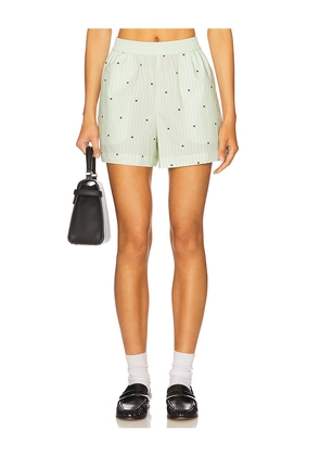 ROTATE Poplin Short in Green. Size 34. Also in 36, 38, 40, 42, 44.