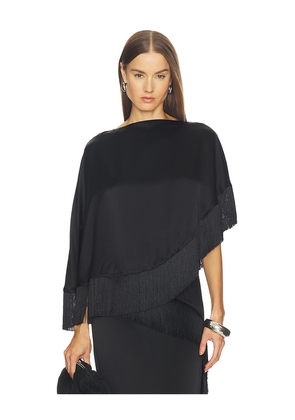 SRG Joelle Silk Top in Black. Size L. Also in M, S, XL, XS.