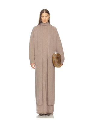 SRG Sen Knit Duster in Brown. Size L. Also in M, S, XL, XS.