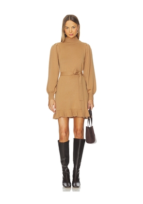 PAIGE Julita Dress in Taupe. Size M. Also in XL, XS.