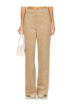 SEROYA Terri Corduroy Pant in Beige. Size M. Also in S, XS, XXS.