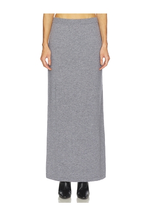 SRG Mattie Knit Maxi Skirt in Grey. Size L. Also in M, S, XS, XXS.