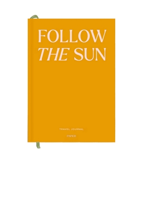 Papier Follow The Sun Hardcover Travel Journal in Yellow.